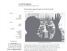 Tablet Screenshot of evanbregman.com